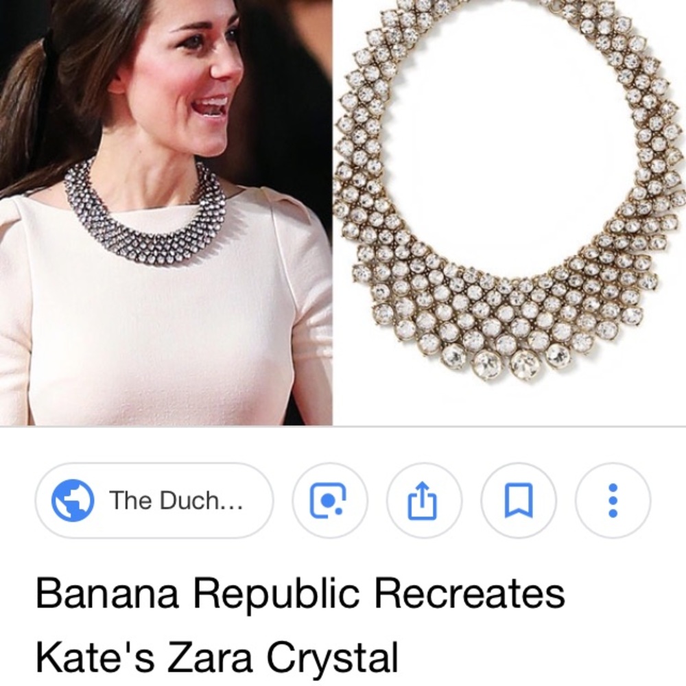 Banana republic crystal statement necklace